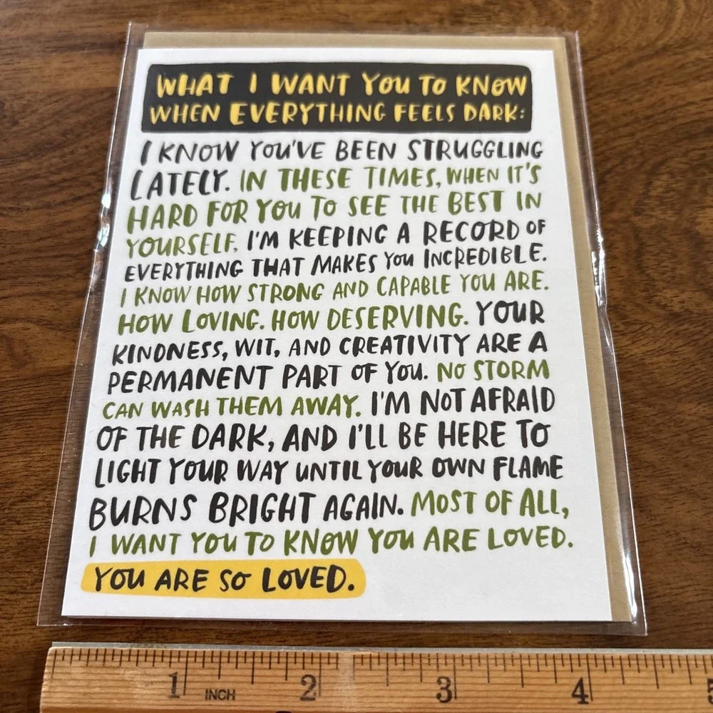 2 Emily McDowell Studio Greeting Cards Encouragement Support Bundle Struggles‎